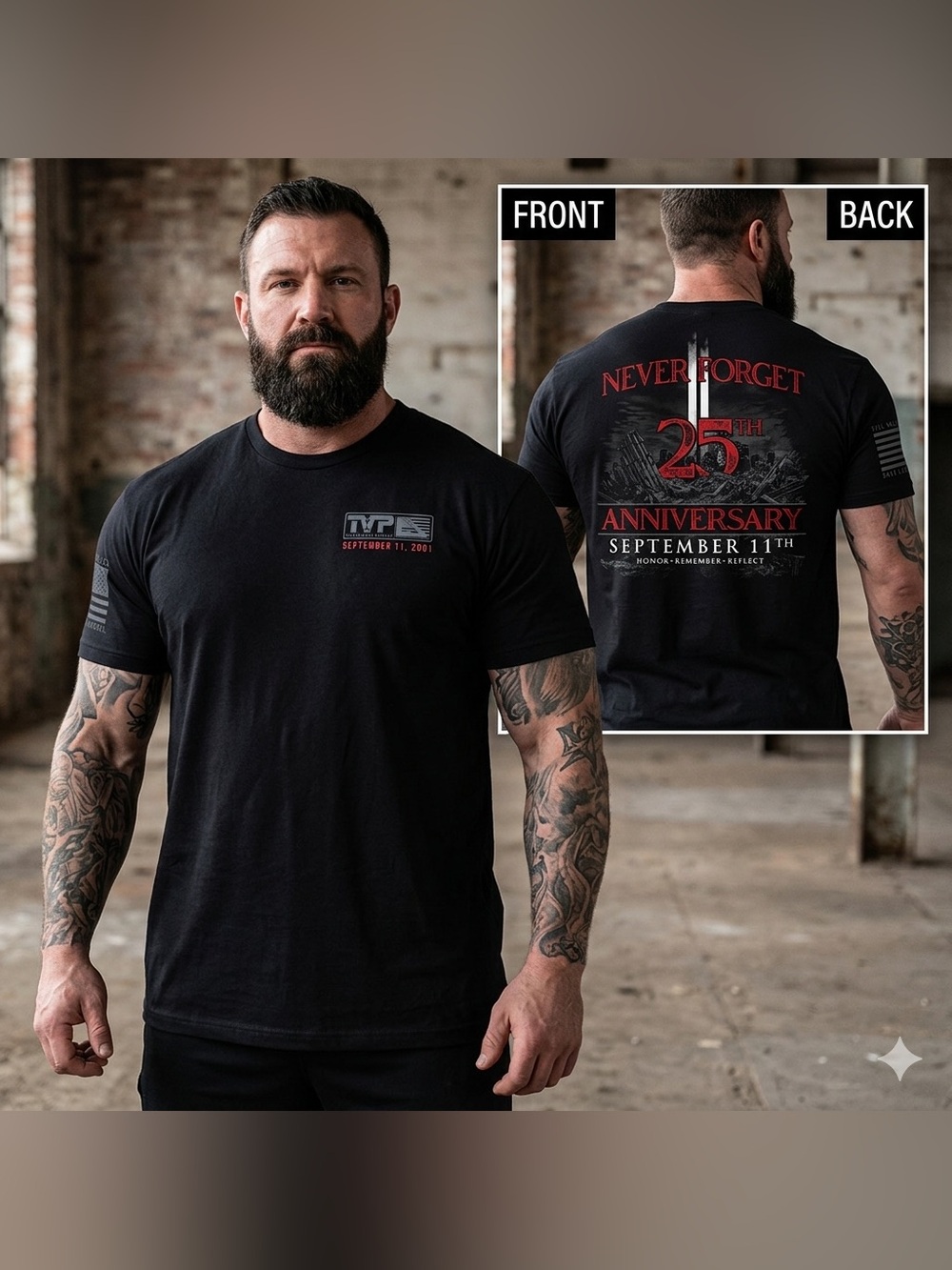 Til Valhalla 9/11 25TH Anniversary- MEN’S